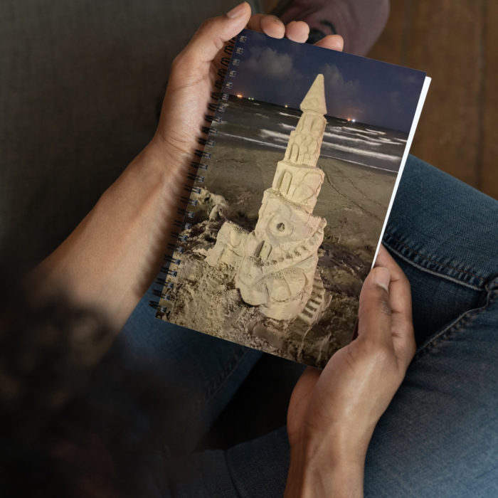 Sandcastle Spiral notebook